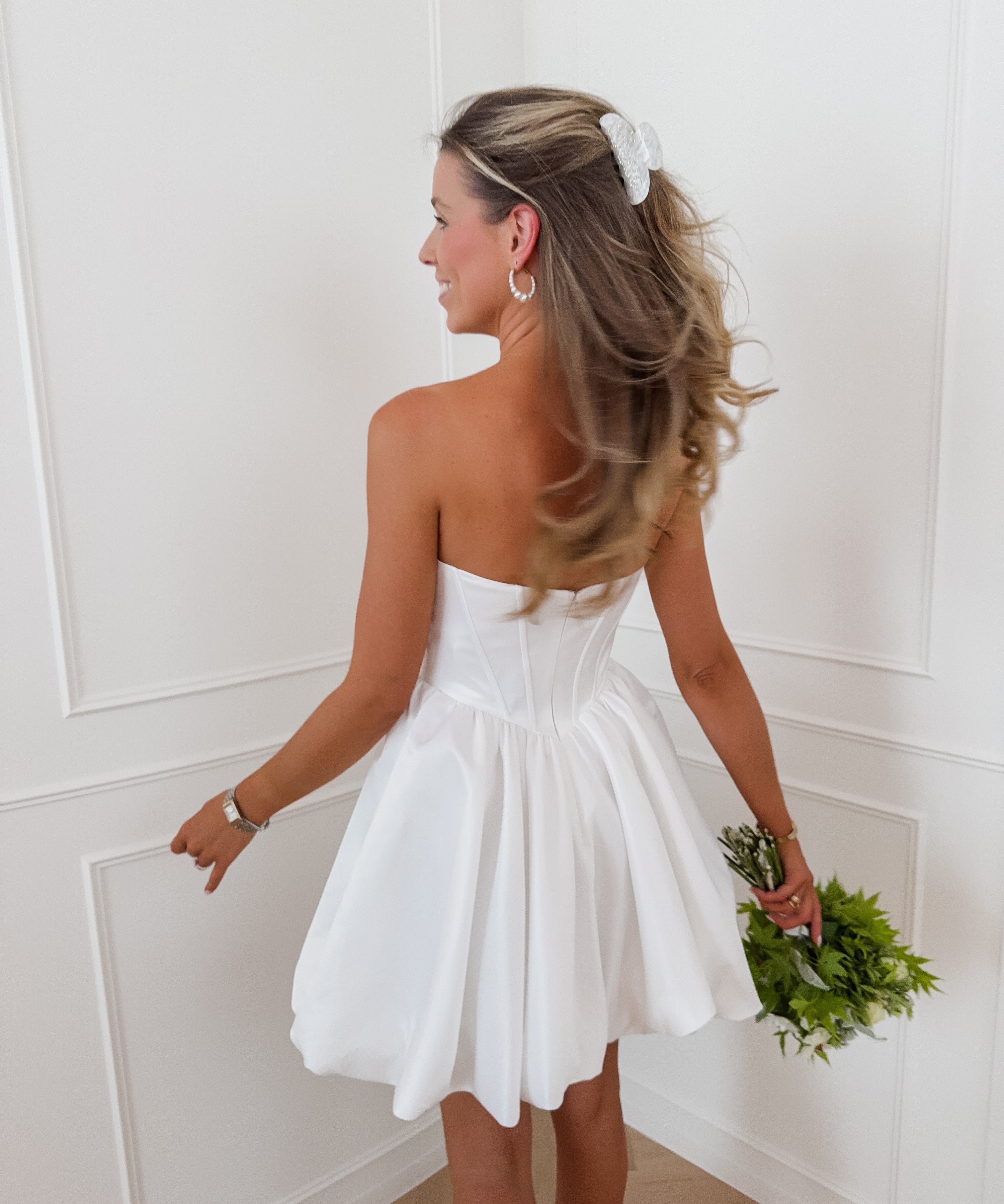 White Fedra Straps Dress