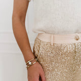 Golden Paillet Trouser