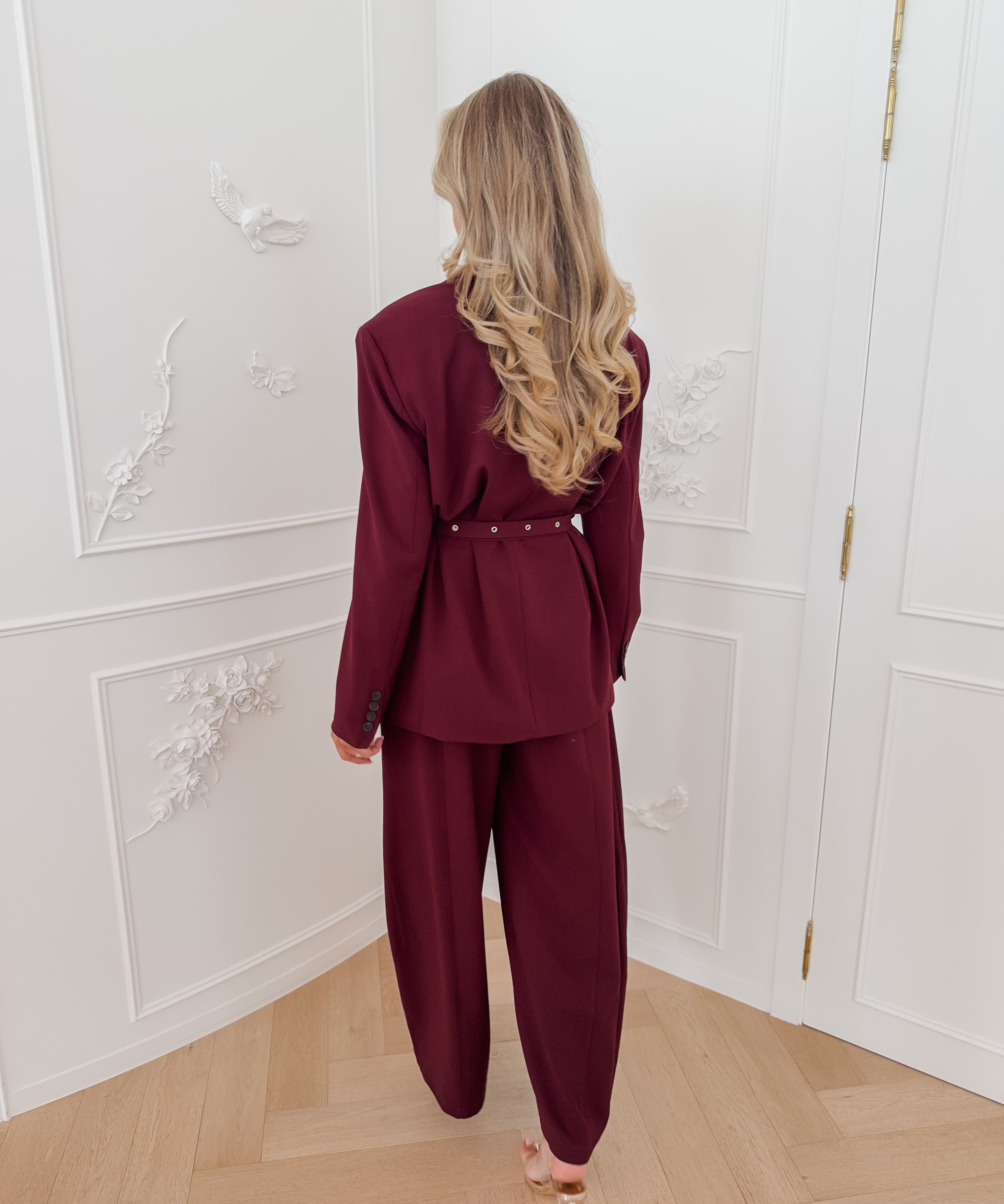 Burgundy Aiden Trouser