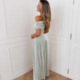Green Long Virginia Dress