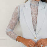 Light Blue Abigail Lace Top