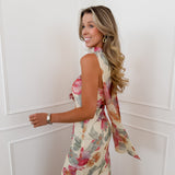 Yellow Multicolor Frida Floral Dress