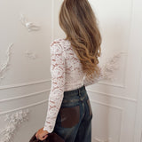 Cream Lace Latifa Blouse