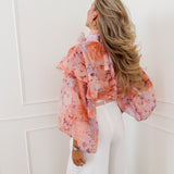 Orange Purple Myrthe Blouse