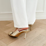 Golden Sanne Bow Heels
