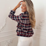 Bordeaux Tweed Janine Jacket