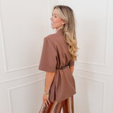 Choco Short Sleeve Julia Blazer