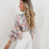 Multicolor Flower Monica Blouse