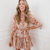 Nude Multicolor Lucianne Floral Dress