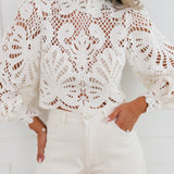 Ecru See Through Cilly Top