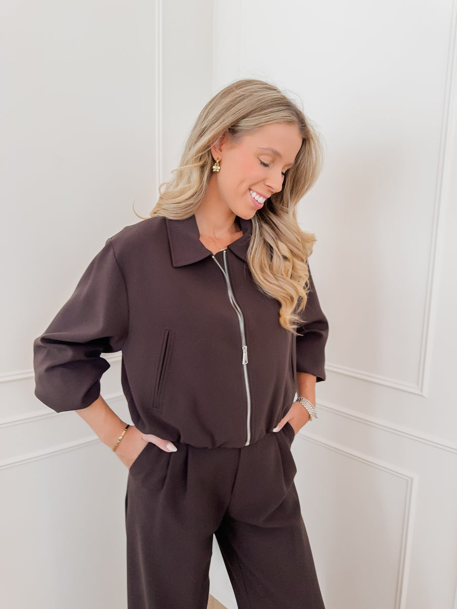 Dark Brown Avery Trouser