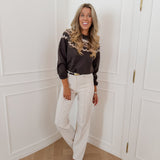 Dark Brown Mary Sweater