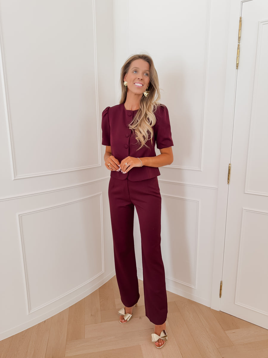 Bordeaux Esmeralda Trouser