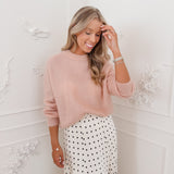 Cream Black Polka Dots Christine Skirt