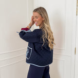 Navy Celestine Bow Jacket