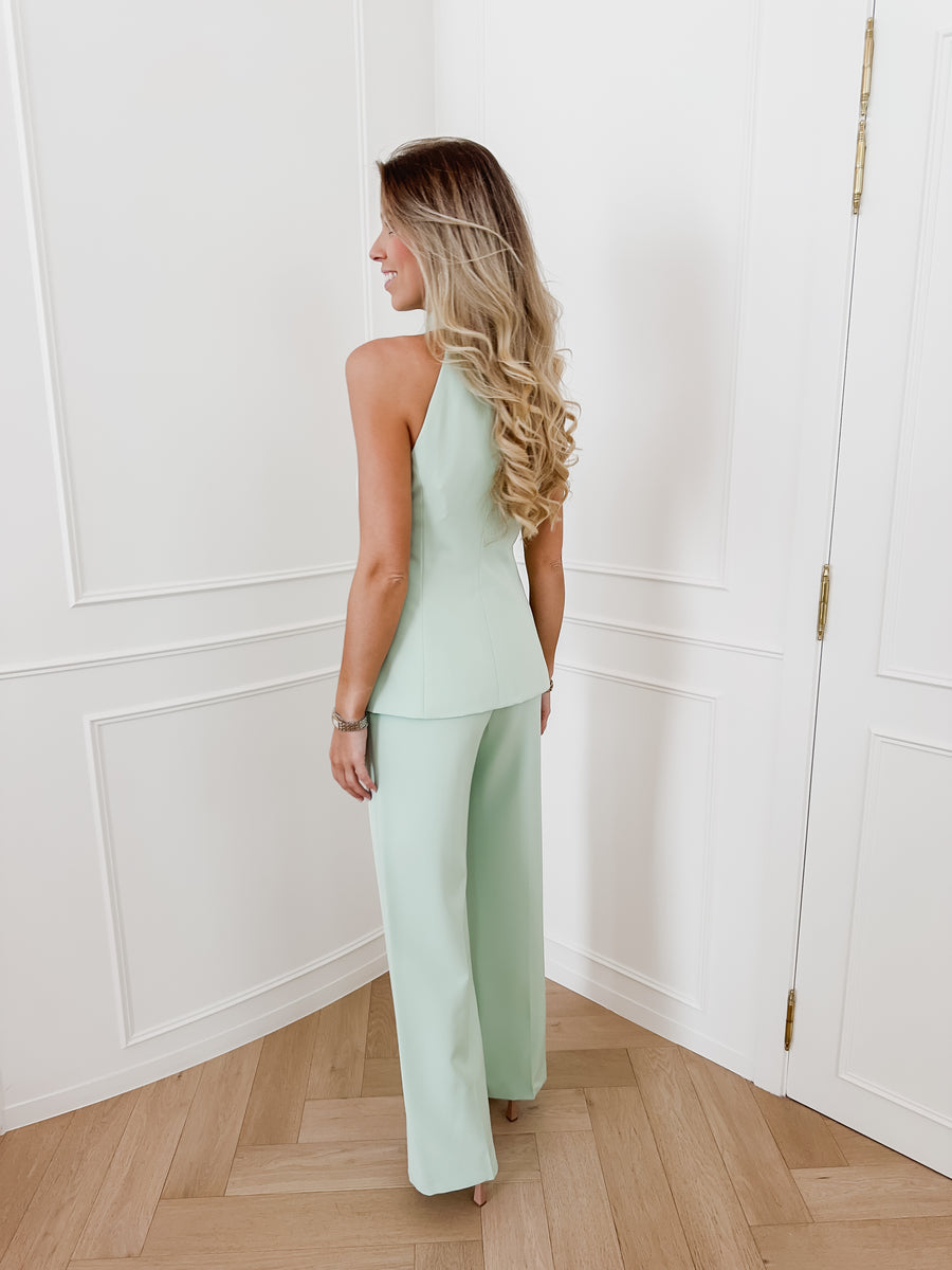 Mint Aimee Halterneck Top
