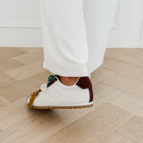 Brown White Fiene Sneakers