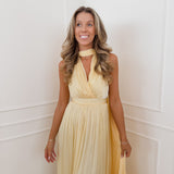 Yellow Long Lien Dress