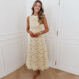 Yellow Victorine Lace Dress