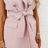 Nana Old Pink Sleeveless Blazer
