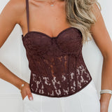 Brown Ursila Corset Top