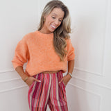 Orange Khloe Knitted Sweater
