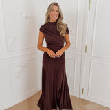 Dark Brown Lela Sleeveless Dress
