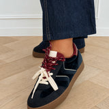 PRE ORDER Navy Bordeaux Detail Frida Sneaker