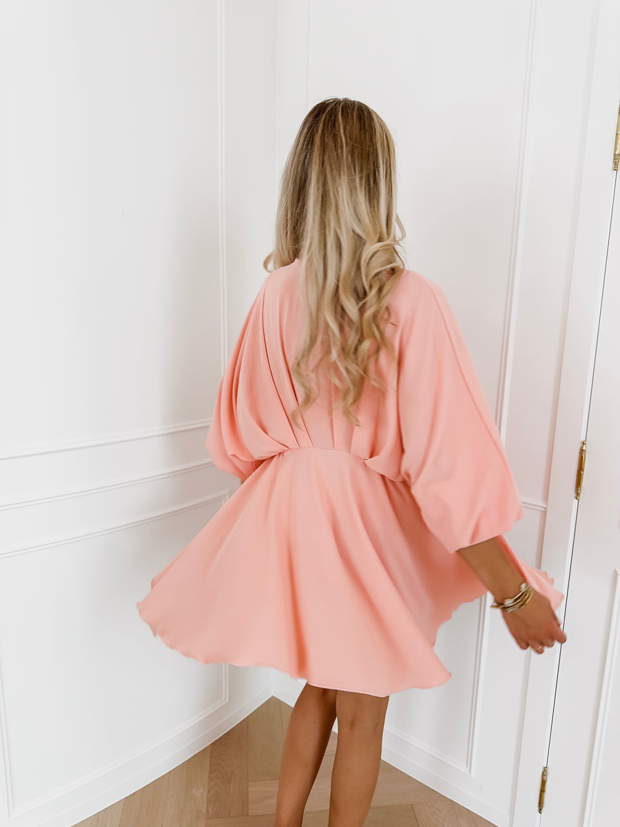 Peach Bridal Romance Dress