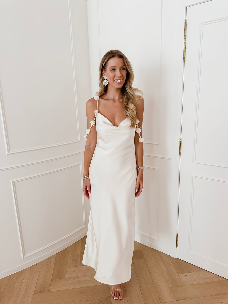 Vanille Flower Straps Dress