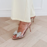 Diamond Bow Gala Heels