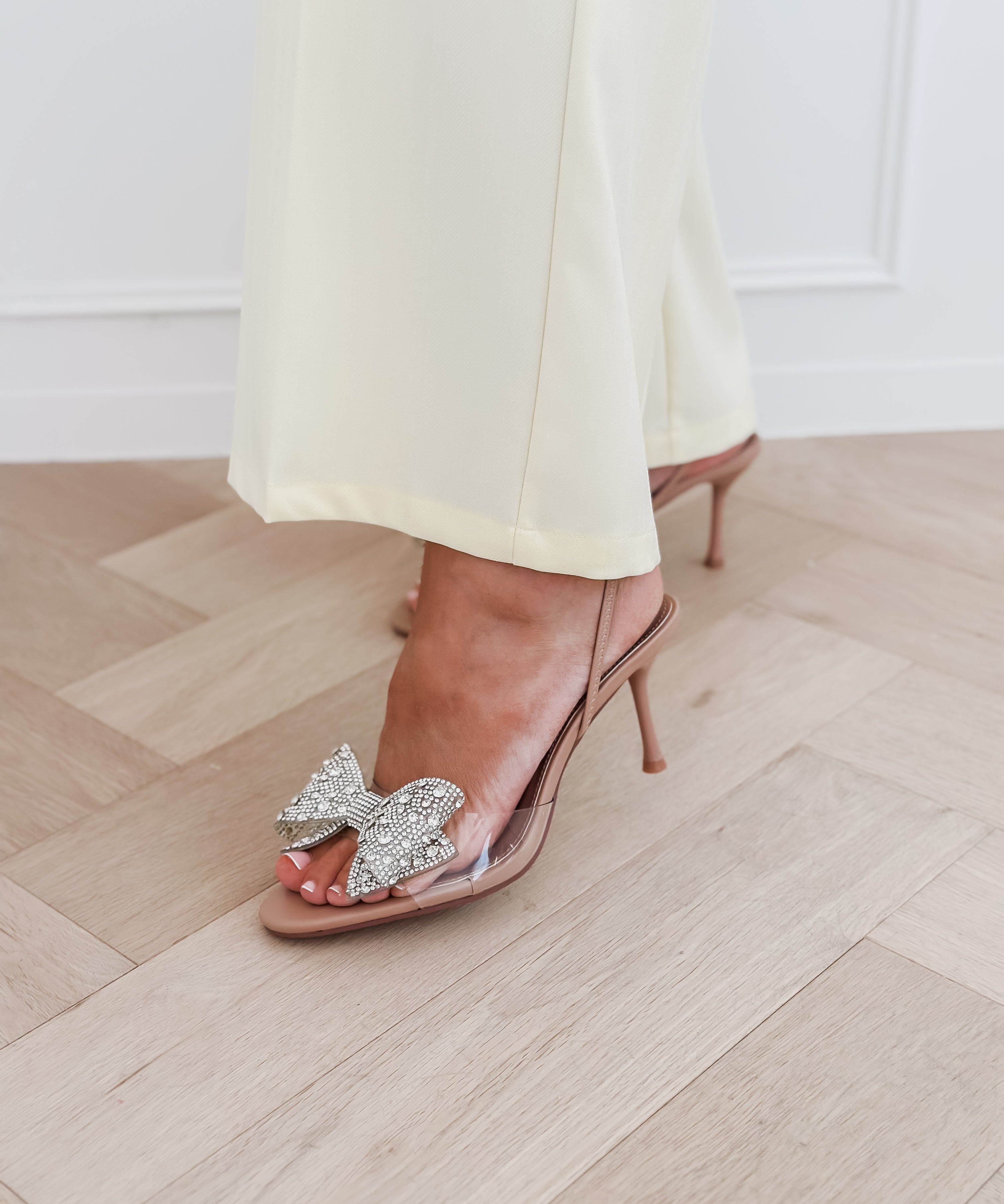 Diamond Bow Gala Heels