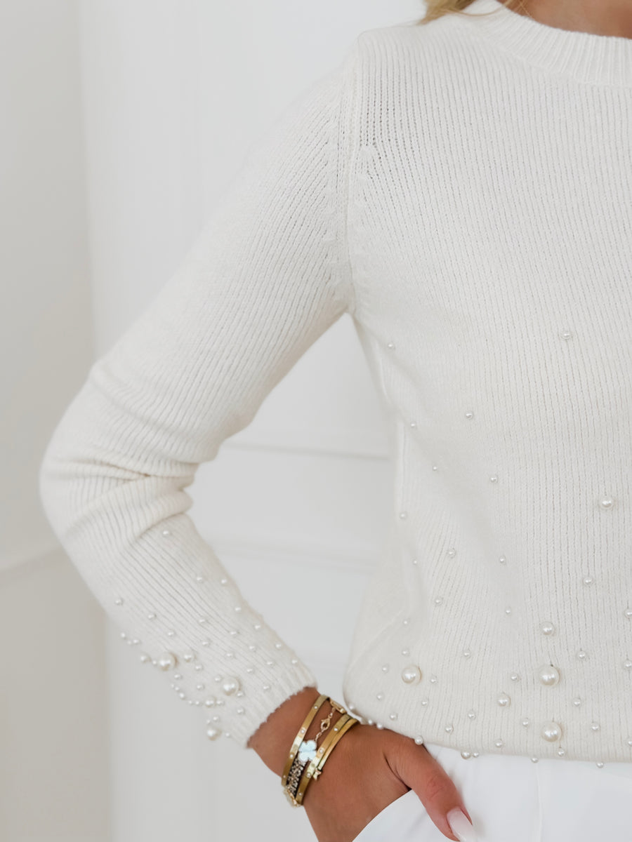 Créme Feline Pearl Sweater