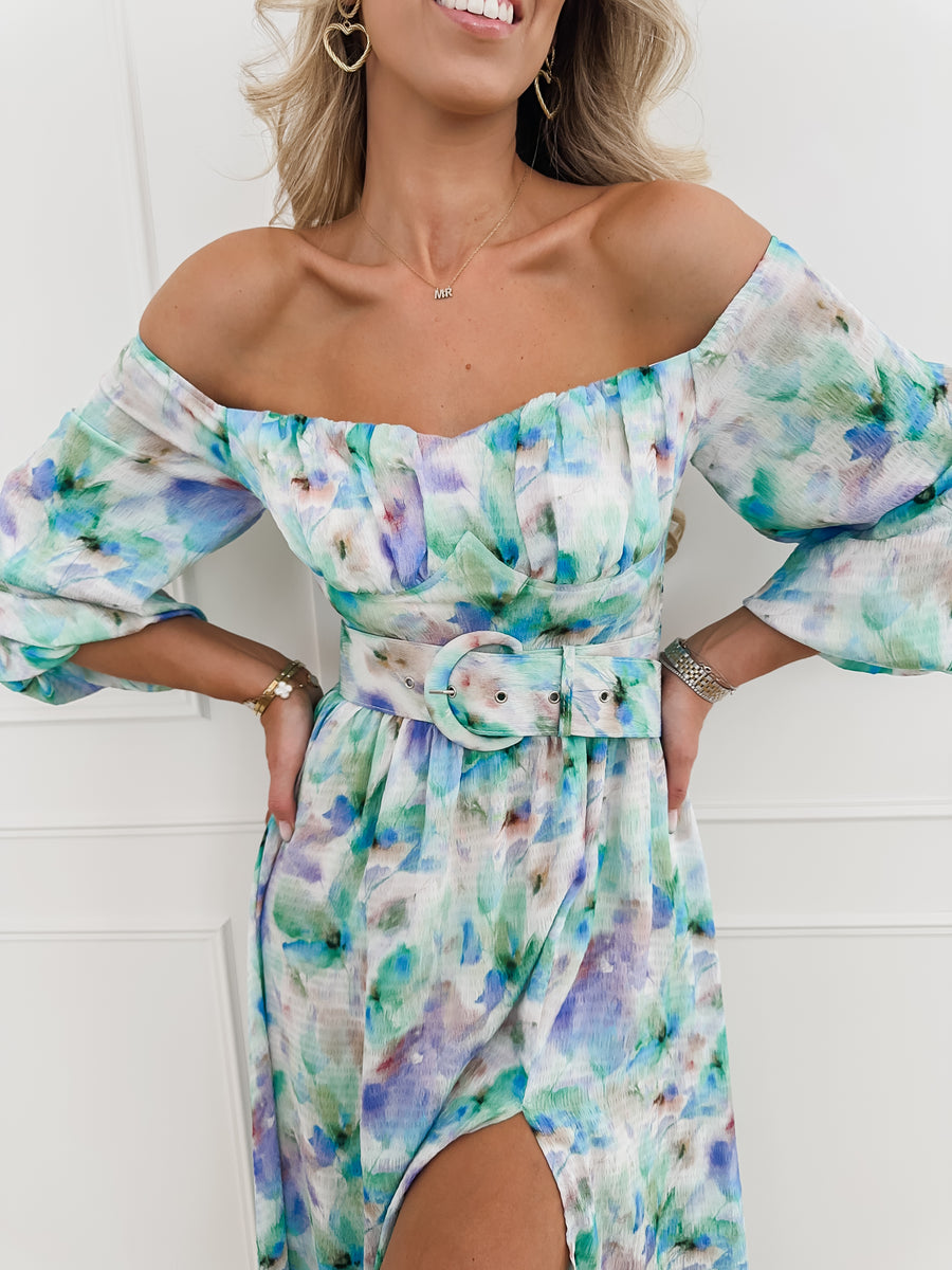 Multicolor Aquarelle Dress