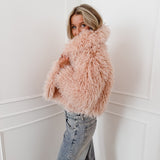 Blush Lou Faux Fur Jacket