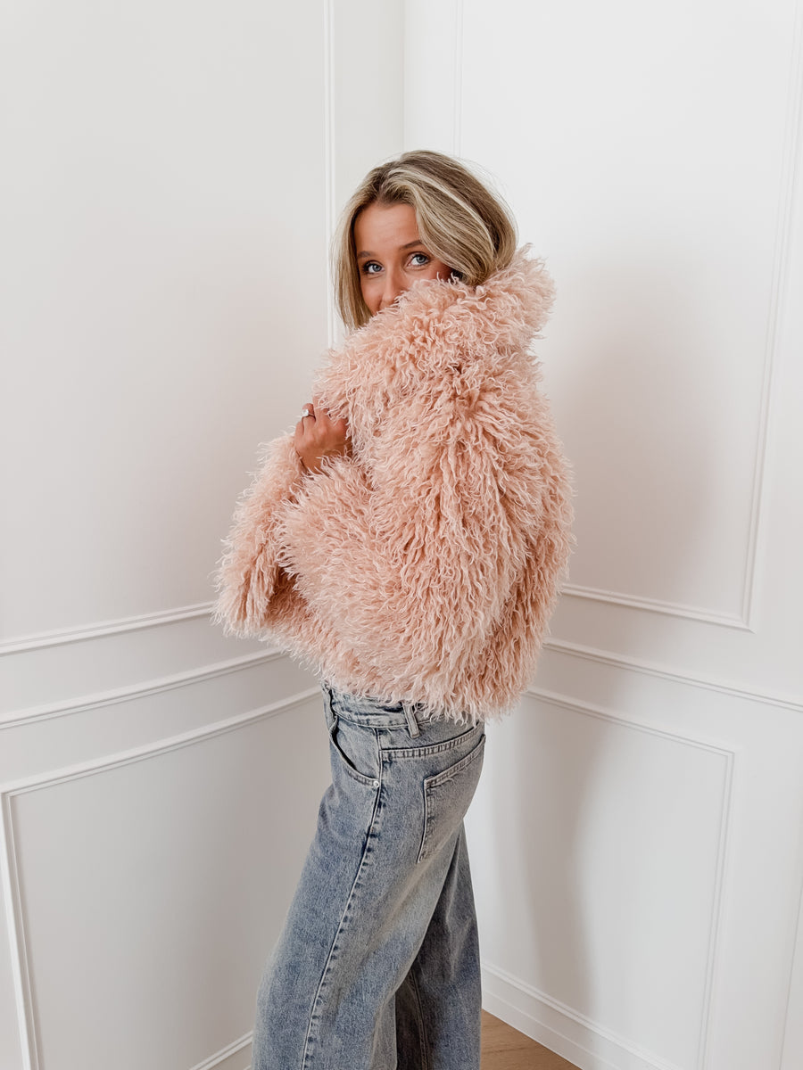 Blush Lou Faux Fur Jacket