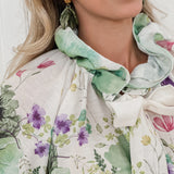 Green Botanic Collar BLOUSE