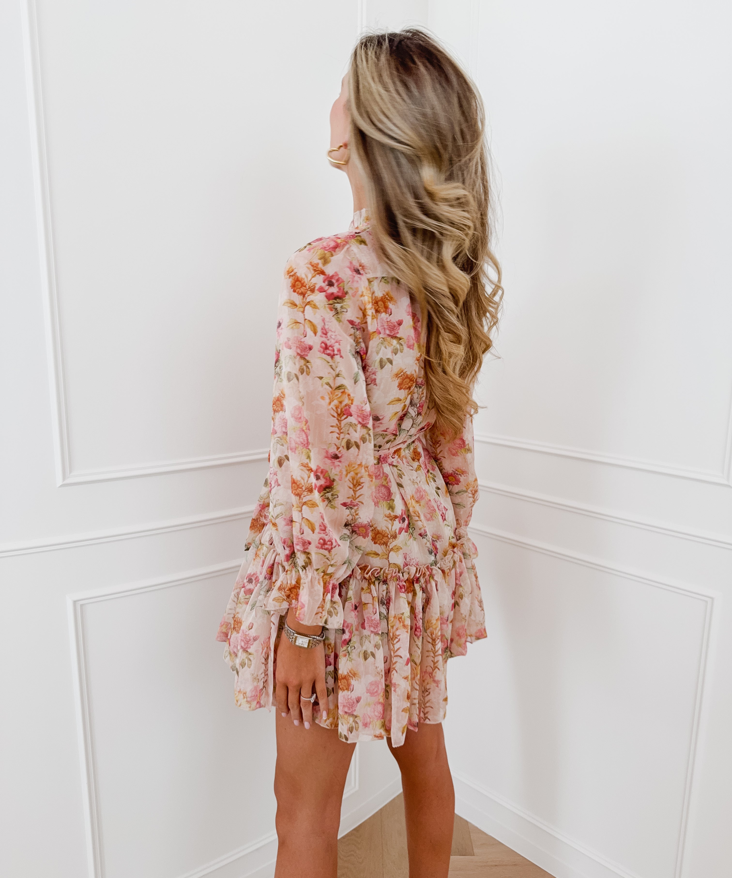 Nude Multicolor Lucianne Floral Dress