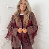 PRE ORDER Bordeaux Vichy Phillon Blazer