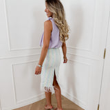 Mintgreen Lila Feather Skirt