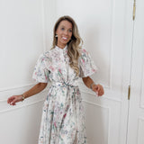 Off White Diamond Flower Dress