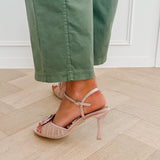 Pink Rose Open Sarien Heels