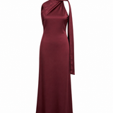 Burgundy Halterneck Lenthe Dress