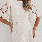 Ecru Broderie Chelsey Ensemble