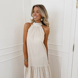 Champagne Cotton Alyssa Dress