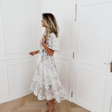 Off White Diamond Flower Dress