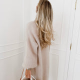 Beige Mohair Cardigan