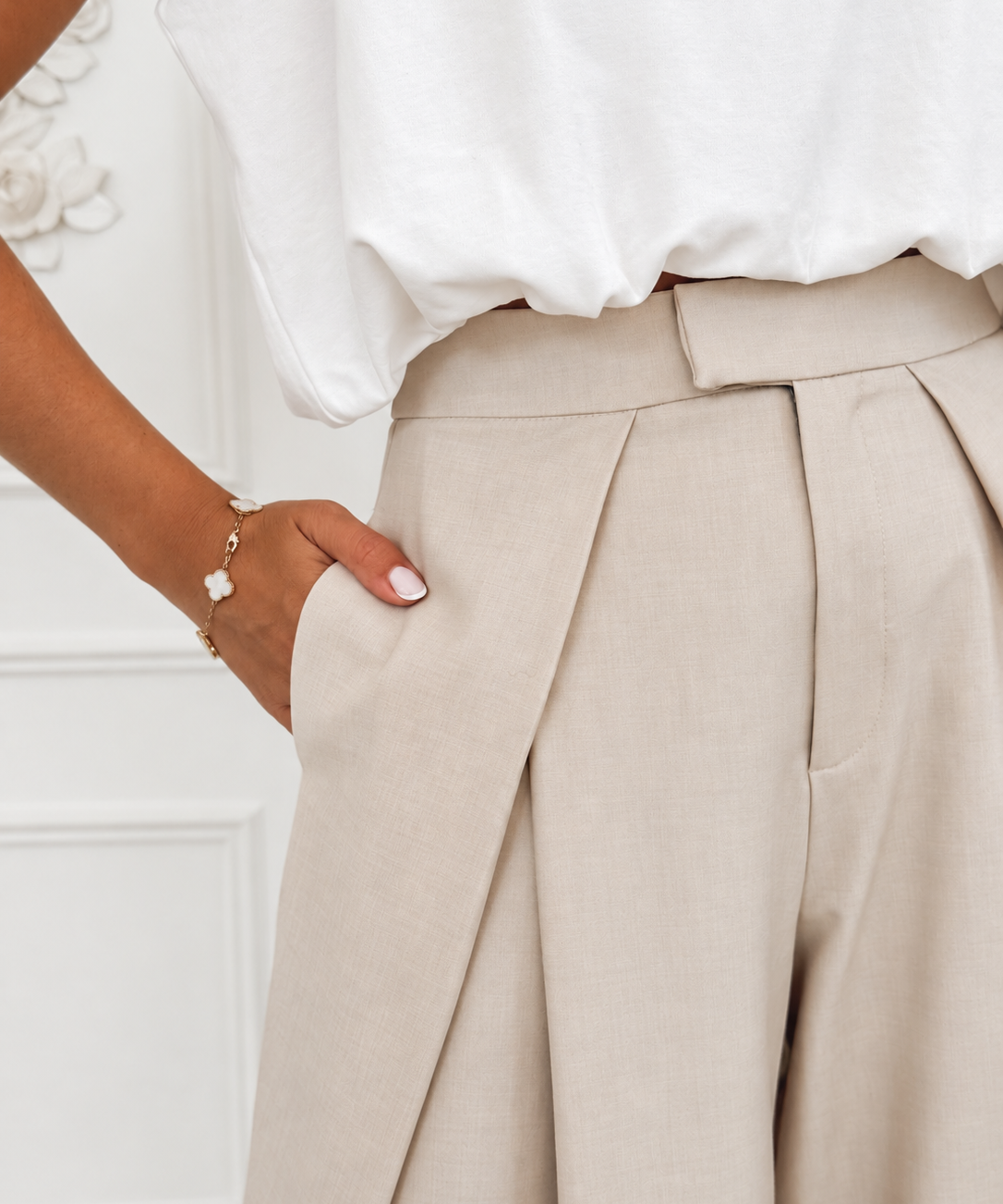 Beige Alysha Trouser