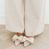 Nude Bow Lace Heels