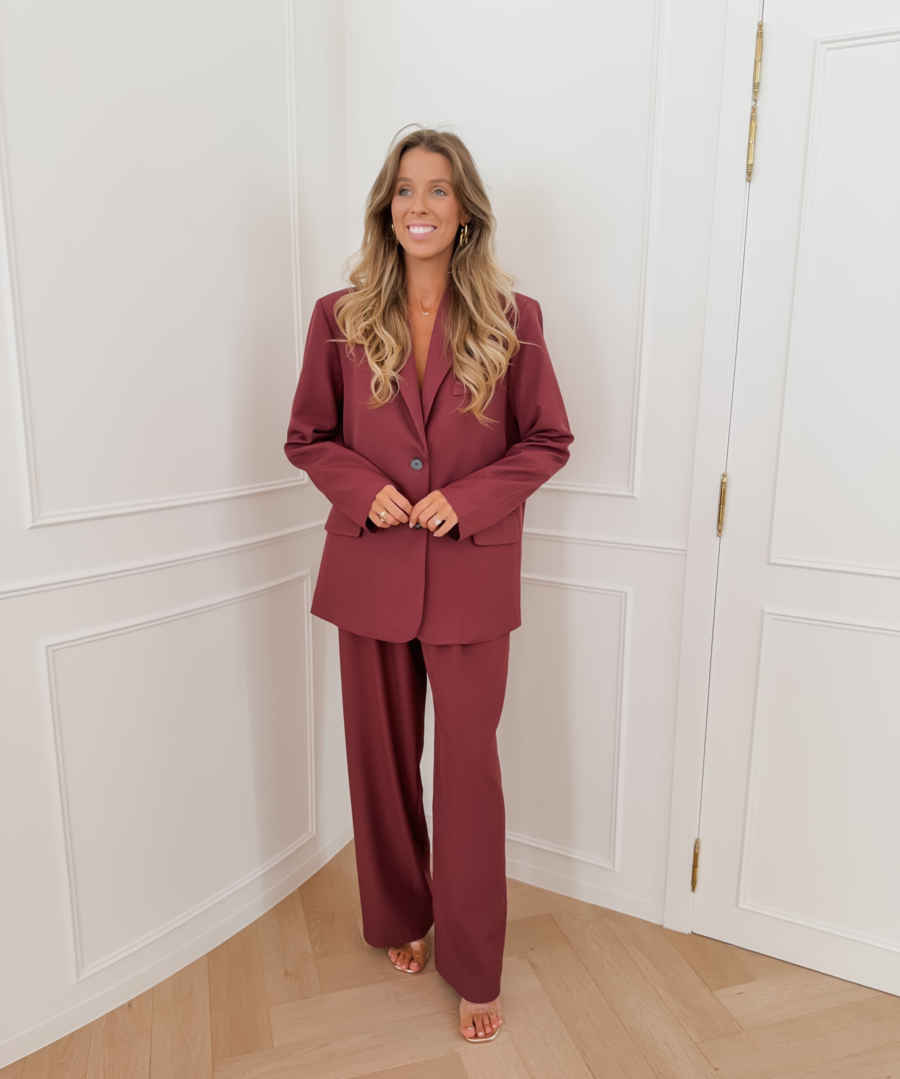 Wine Red Josefien Trouser